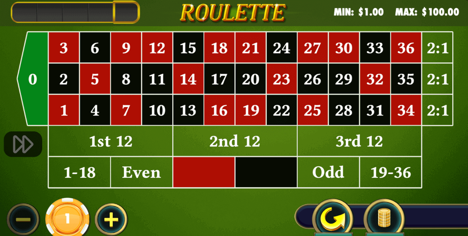 Juega gratis a la ruleta europea Ruleta europea en 1xBet